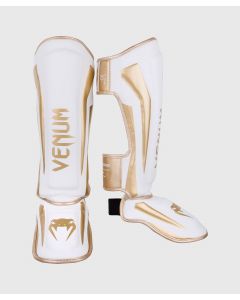 Venum  Elite Kickboks Scheenbeschermers - Wit/Goud