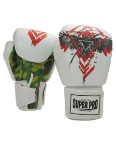 Super Pro Combat Gear (Kick)Bokshandschoenen Leder RAVEN