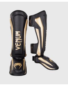 Venum  Elite Kickboks Scheenbeschermers - Zwart/Goud