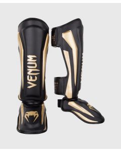 Venum  Elite Kickboks Scheenbeschermers - Zwart/Goud