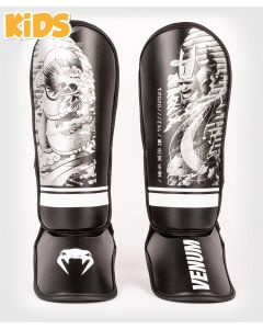 Venum  Kickboks Scheenbeschermers YKZ21 - voor Kids - Zwart/Wit