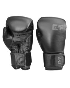 G4F Bokshandschoenen Leer Sparring 2.0 - Zwart/Zwart 