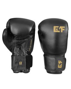 G4F Bokshandschoenen Leer Sparring 2.0 - Zwart/Goud