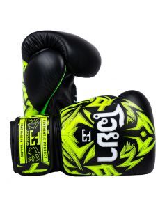 Joya Nak Muay Bokshandschoenen Zwart/Limoengroen