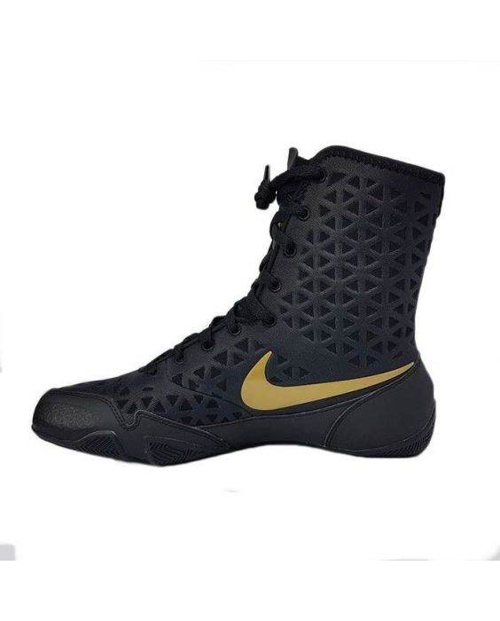 Nike Boksschoenen KO - Zwart/Goud - Vechtsportonline.nl