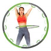 Tunturi Tunturi Fitness Hoelahoep - Fitness hoepel - Fitness hulahoop - 1,5 kg - Groen/Grijs