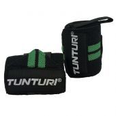 Tunturi Tunturi Functional Training Wrist Wraps - Pols Wraps - Zwart/Green - per paar