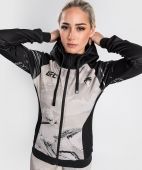 Venum UFC Venum Hoodie met rits Authentic Fight Week Dames 2.0 - Zwart/Zand