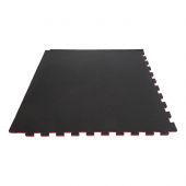 Tunturi Bruce Lee Karatemat - Puzzelmat - Karate mat - Sportmat - Sportvloer - Zwart / Rood