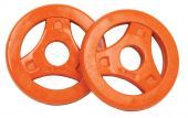 Tunturi Tunturi Aerobic Halterschijven - Halter gewichten - 2x 0.5 kg - 30mm - Oranje