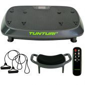 Tunturi Cardio Fit V20 Trilplaat fitness met stoel - Vibration plate met 30 snelheden en 3 programma's - Vibratie en Oscillatie