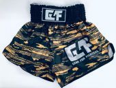Gear4Fighters Kickboksbroekje Metal Voor Kids - Zwart/Goud