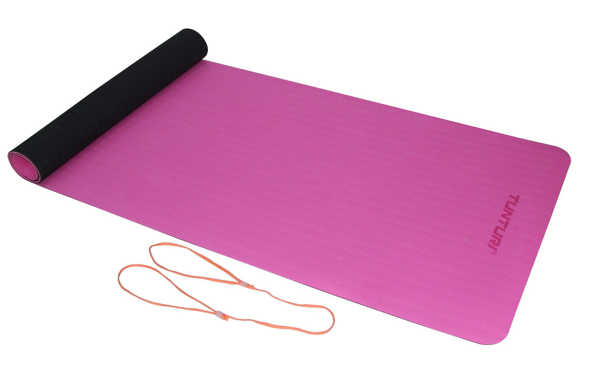 Voorkeur buis Deens Tunturi Tunturi TPE Yogamat 4mm Black/Pink, Orange cord | -  Vechtsportonline.nl